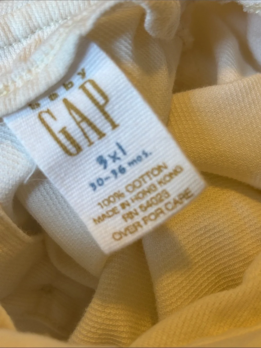 Baby Gap White Corduroy Dress Girls Size 30-36 Months Embroidered Flower Collar